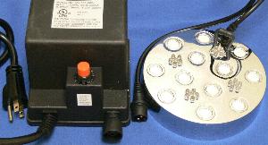 12 jet high output mist maker with LED changing color light