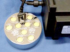 high output mist maker with LED changing color light